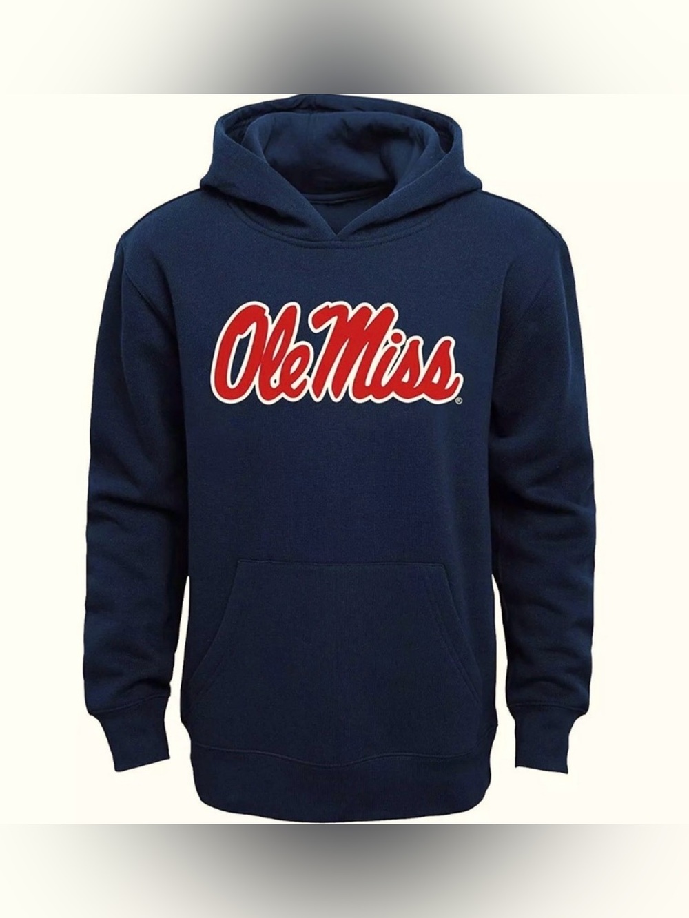 NWT [Gen2] Ole Miss Rebels NCAA Mississippi Hooded Sweatshirt Navy Youth S (8)